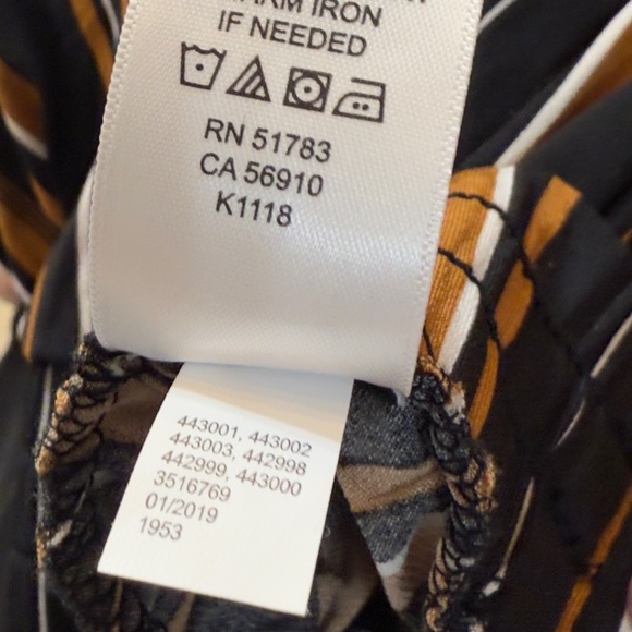 Maurice’s Dress Elasticized Striped Black and Brown Women's Jumpsuit Medium - Picture 6 of 6